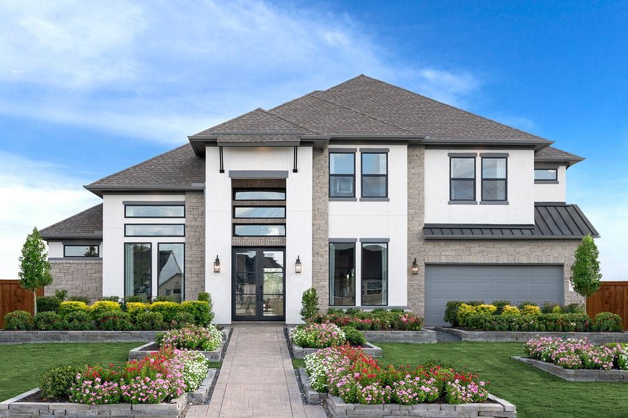 Front exterior of a home in the Dunham Pointe community, located in Cypress, TX (Image 5).
