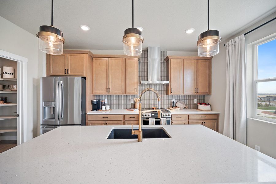 Furnished interior in a model home at Trails at Aspen Ridge-3 in Colorado Springs (Image 11). Furnished interior in a model home at Trails at Aspen Ridge-3 in Colorado Springs (Image 11).