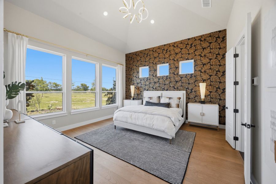 Furnished interior in a model home at Highland Crossing in Celina (Image 9).