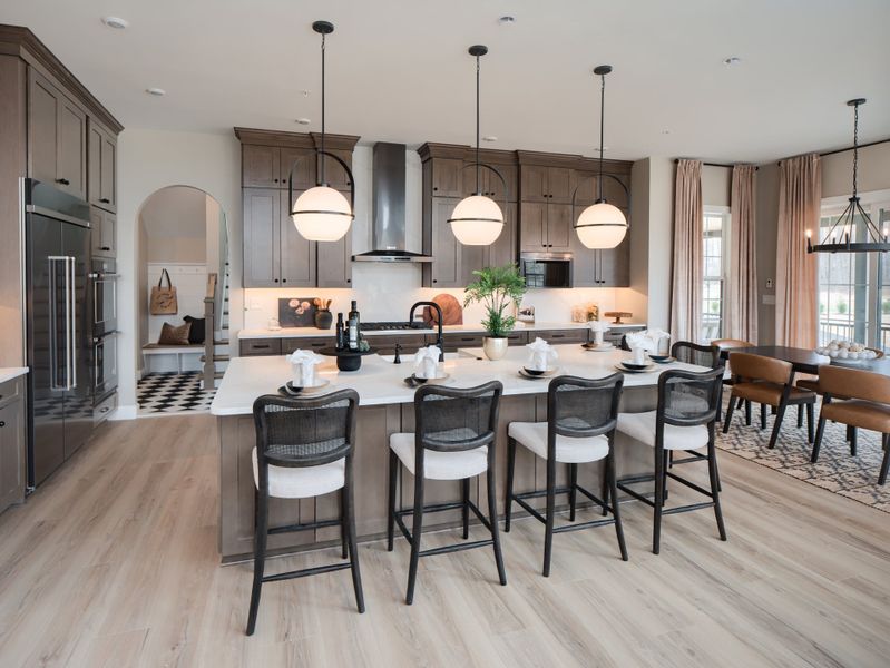 Furnished interior in a model home at The Gables at Handsmill Inland & Waterview in York (Image 9).