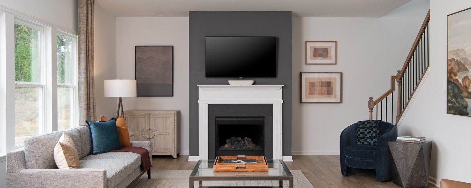 Furnished interior in a model home at The Pointe at Heron Bay in Locust Grove (Image 8). Furnished interior in a model home at The Pointe at Heron Bay in Locust Grove (Image 8).