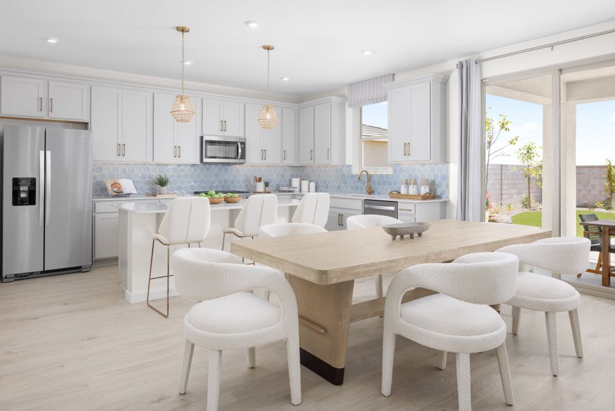 Furnished interior in a model home at Montana Vista - Highland: Highland in Buckeye (Image 6).