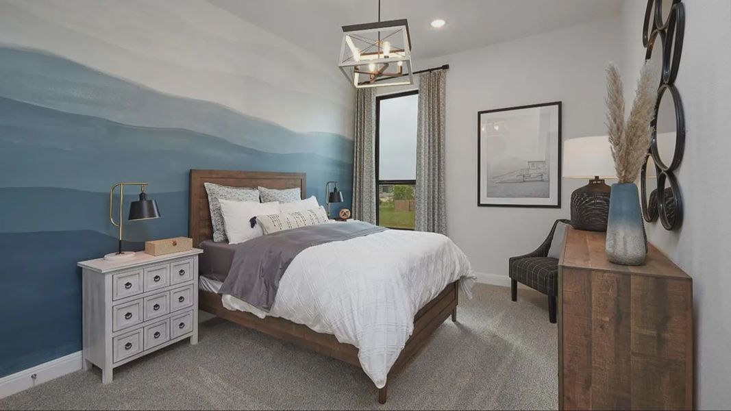 Furnished interior in a model home at Anthem in Kyle (Image 7).