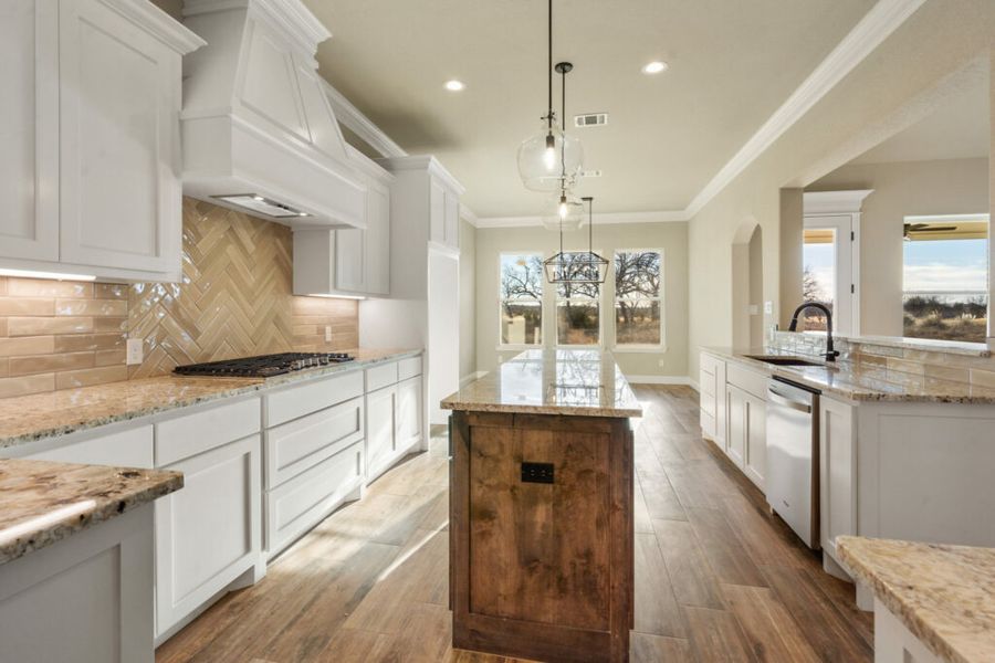 Furnished interior in a model home at Crown Valley in Weatherford (Image 9).