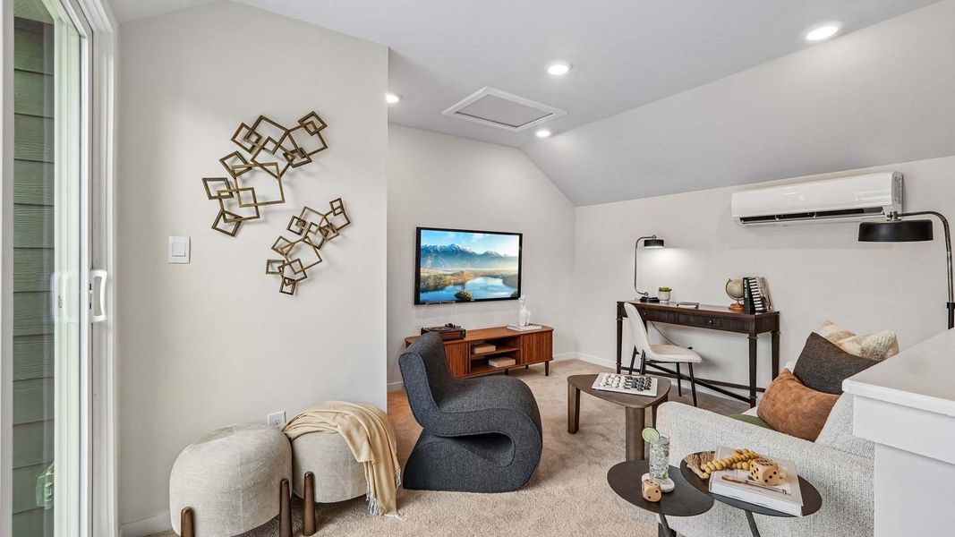 Furnished interior in a model home at Kingman Townhomes in Charlotte (Image 11).