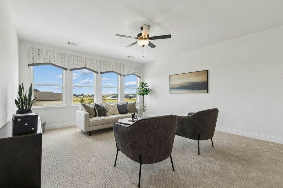 Furnished interior in a model home at Berkshire Estates in Mesquite (Image 34). Furnished interior in a model home at Berkshire Estates in Mesquite (Image 34).