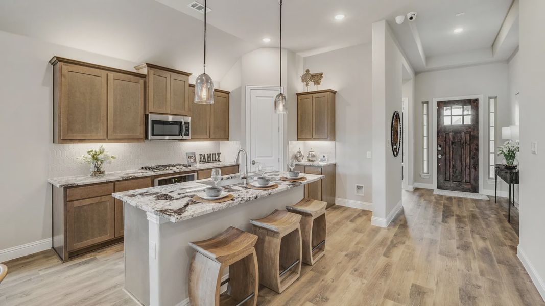 Furnished interior in a model home at Anna Ranch in Anna (Image 35). Furnished interior in a model home at Anna Ranch in Anna (Image 35).