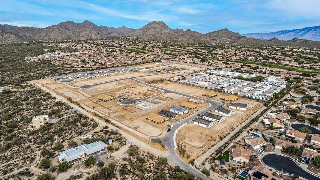 Site preparation and early development at Tortolita Trails in Marana, AZ (Image 51).