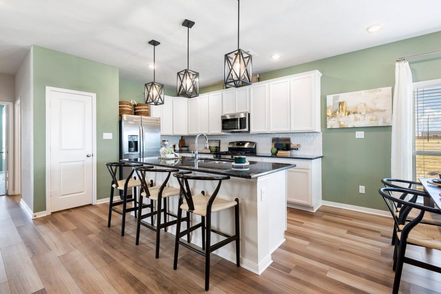 Furnished interior in a model home at Hilltop Heights in Waco (Image 17).