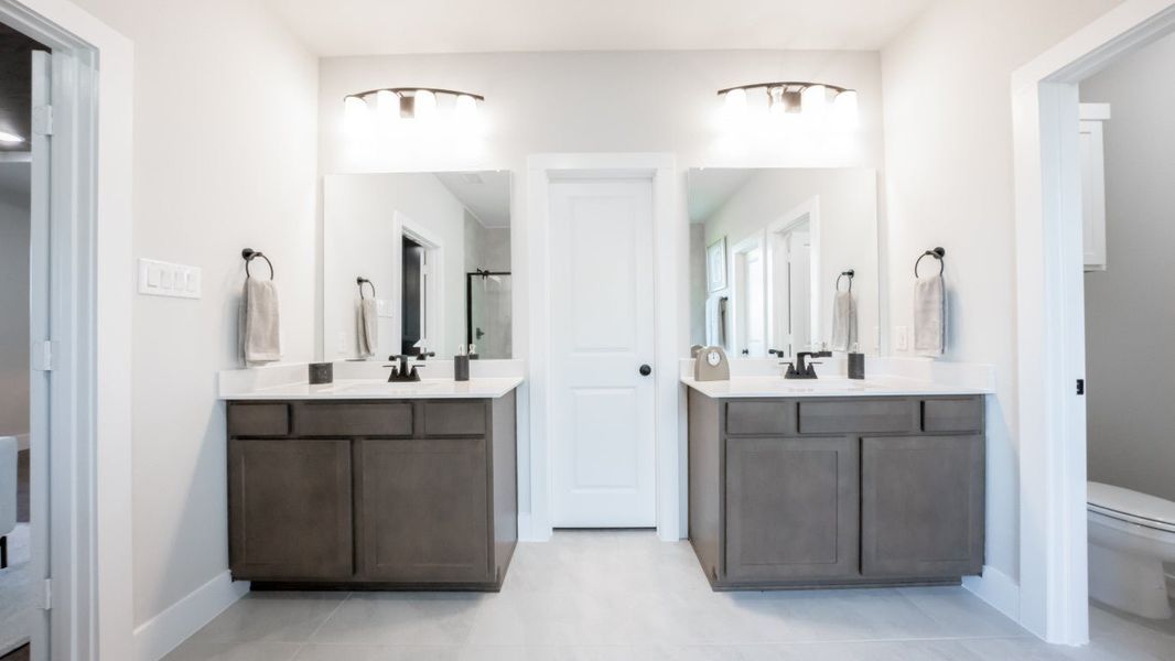 Furnished interior in a model home at The Meadows in Denton (Image 14).