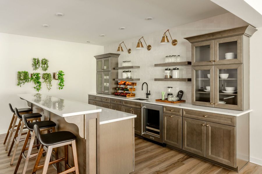 Furnished interior in a model home at Edgewater on Lake Tillery Waterfront in Norwood (Image 10).