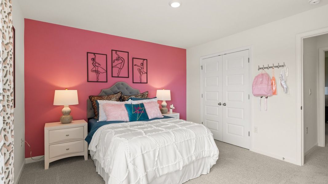 Furnished interior in a model home at Bridle Creek in Locust Grove (Image 16). Furnished interior in a model home at Bridle Creek in Locust Grove (Image 16).