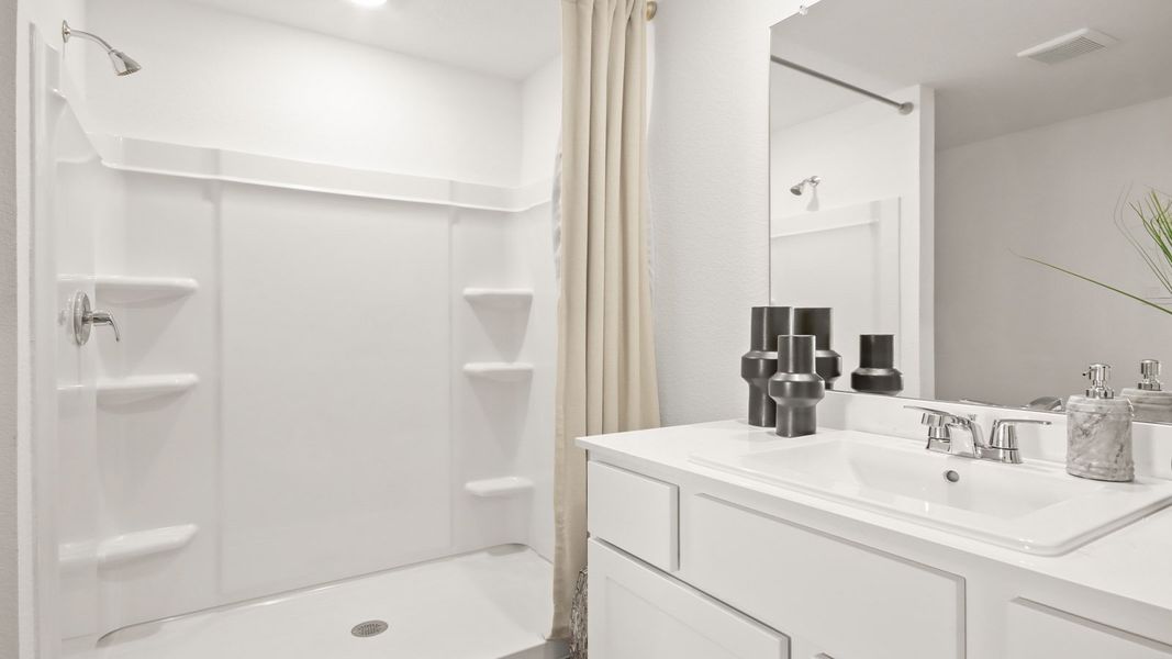 Furnished interior in a model home at Lexington Heights in Willis (Image 26).