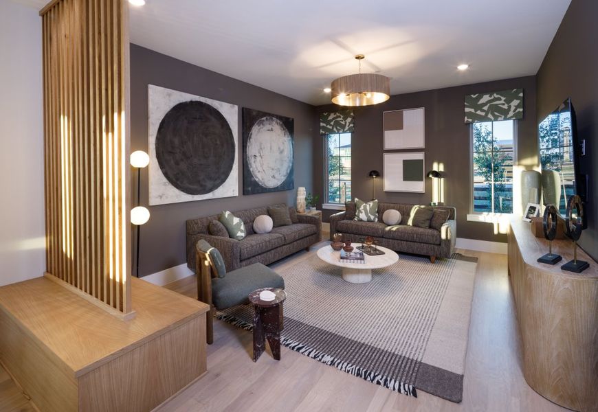 Furnished interior in a model home at Dean Farms in Lucas (Image 39).