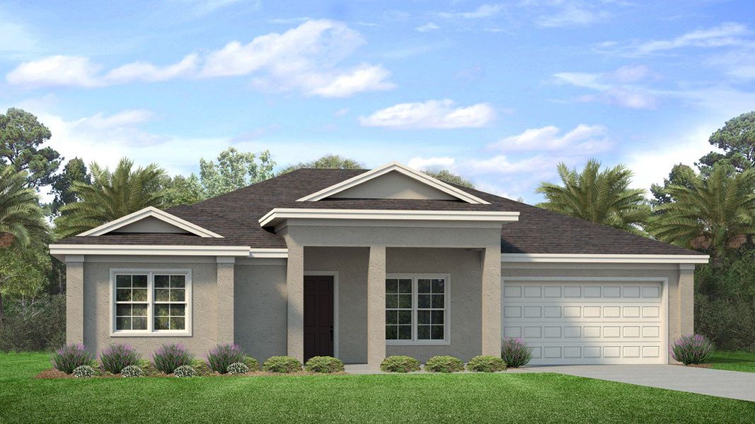 Front exterior of a home in the Cape Coral Signature community, located in Cape Coral, FL (Image 12).