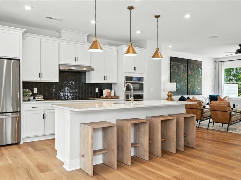 Furnished interior in a model home at Archer Row in Charlotte (Image 15).