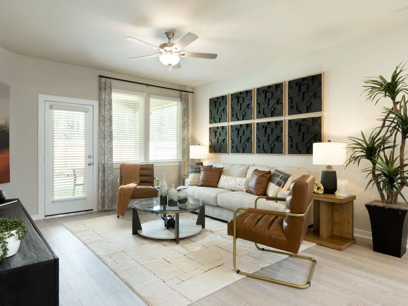 Furnished interior in a model home at Landing Meadows - Traditional Series in New Caney (Image 10).
