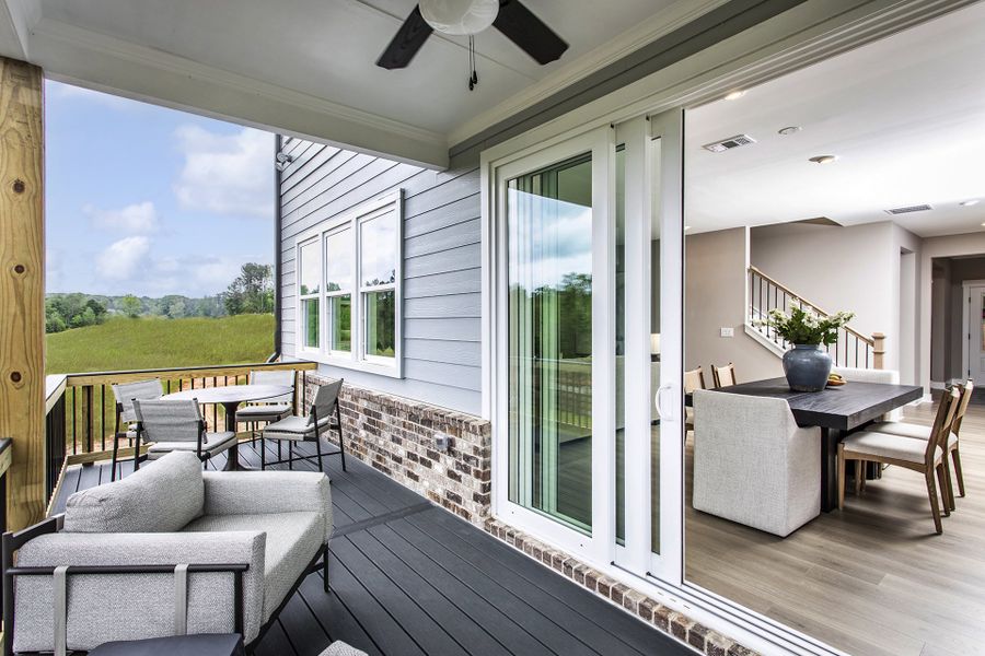 Exterior details of a home in Hopewell Reserve: Hopewell - 40' Value, Cumming (Image 2).