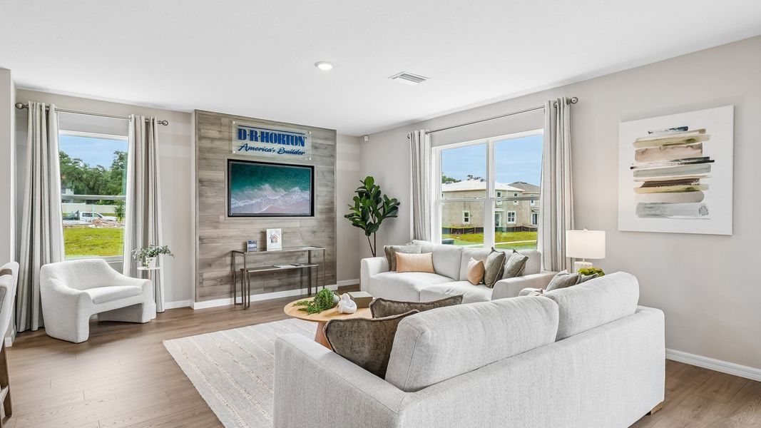 Furnished interior in a model home at Waterstone in Tampa (Image 3).