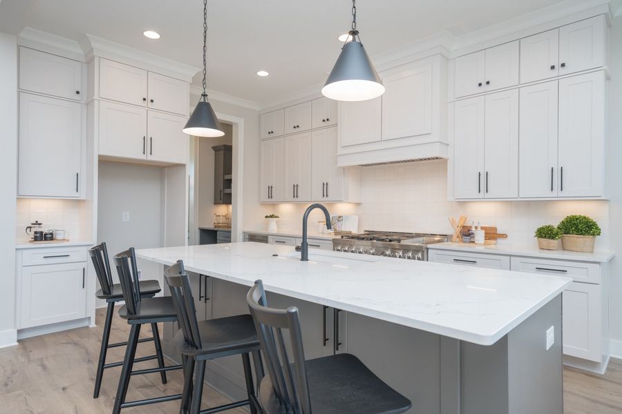 Furnished interior in a model home at River Bluff in Franklin (Image 3).