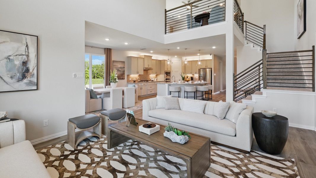 Modern single family home design with unique architectural style.