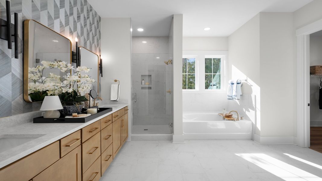 Furnished interior in a model home at Briley Pointe in Mount Pleasant (Image 10).