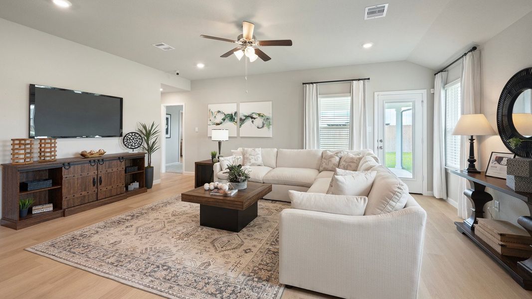 Furnished interior in a model home at Pleasant Hill in Bryan (Image 17).