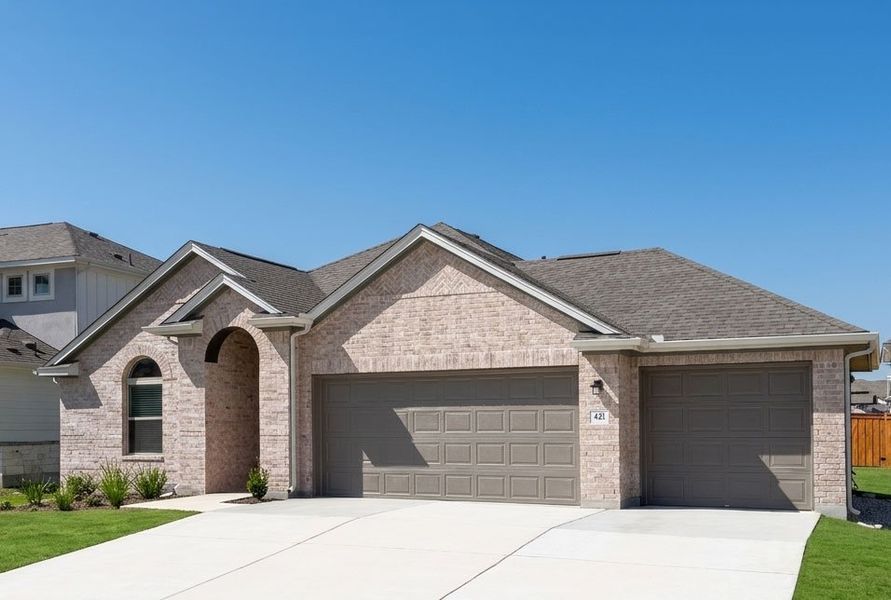 Front exterior of a home in the Porter Country community, located in Buda, TX (Image 14).