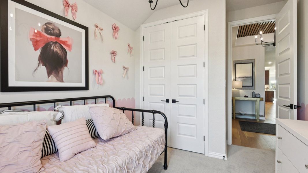Furnished interior in a model home at Sunflower Ridge in New Braunfels (Image 23).
