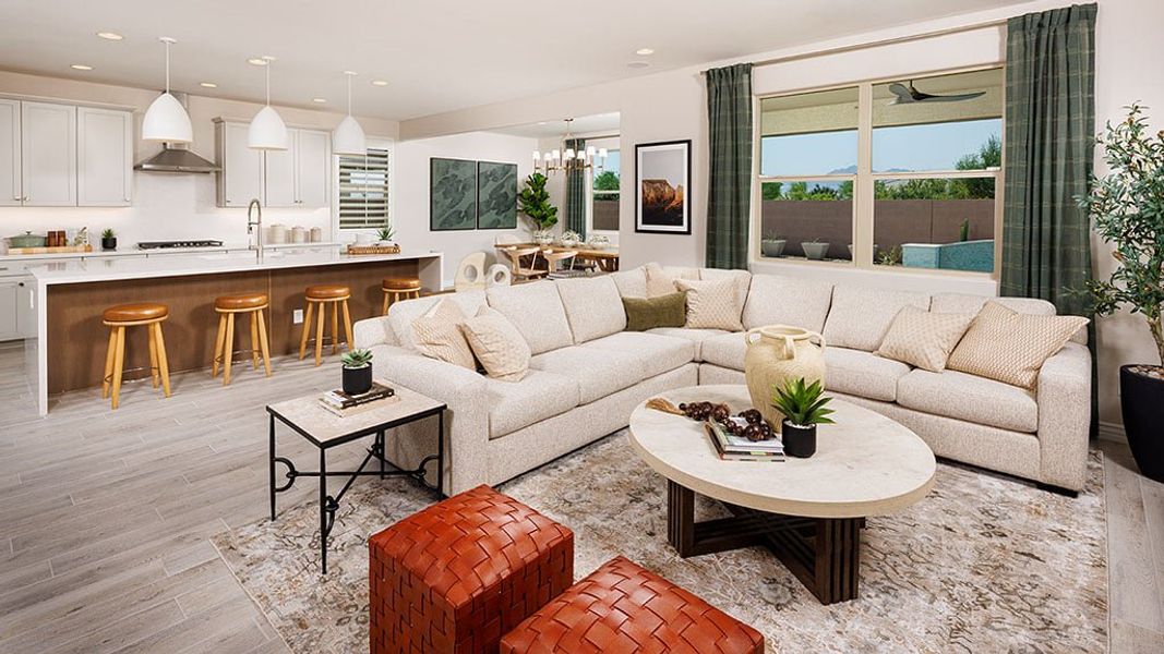 Furnished interior in a model home at Alamar in Avondale (Image 3).
