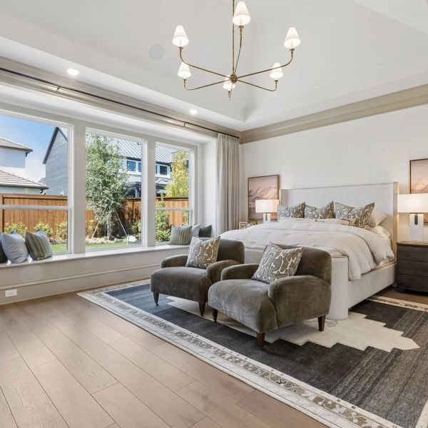 Furnished interior in a model home at Furst Ranch – 80′ Lots in Argyle (Image 12).