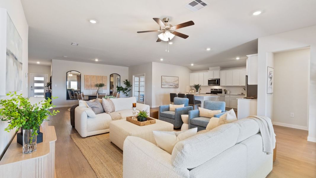 Furnished interior in a model home at The Reserve at London in Corpus Christi (Image 5).