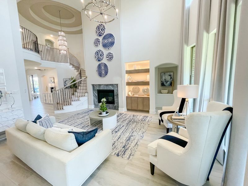 Furnished interior in a model home at Candela – 50' in Richmond (Image 9).