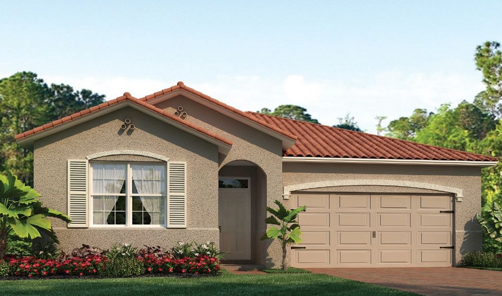 Front exterior of a home in the Magnolia Landing community, located in North Fort Myers, FL (Image 6). Front exterior of a home in the Magnolia Landing community, located in North Fort Myers, FL (Image 6).