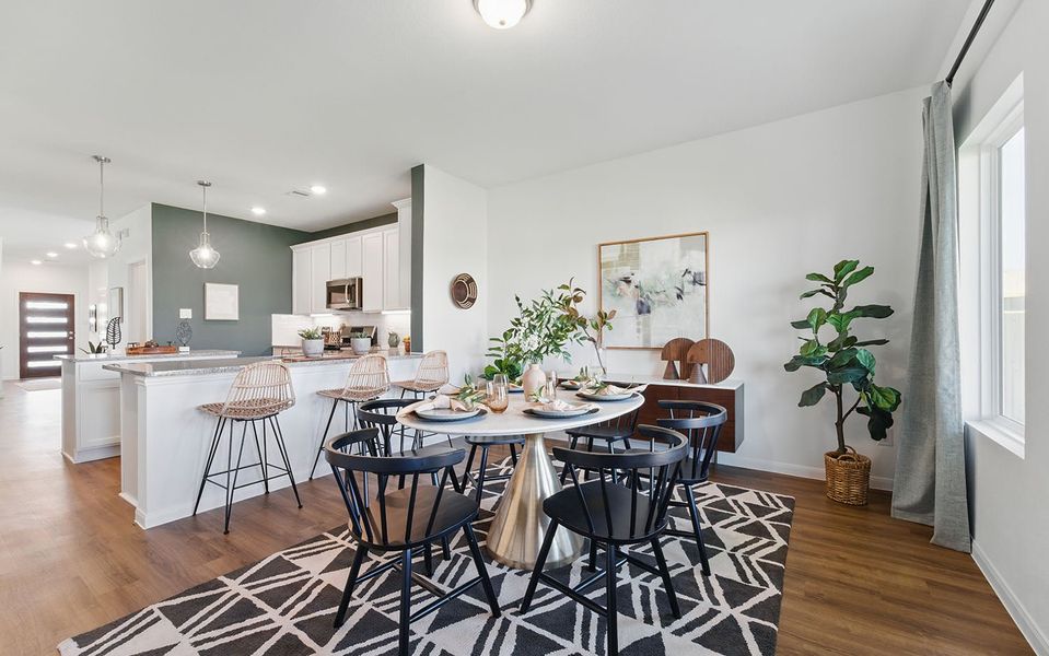 Furnished interior in a model home at Sweetgrass Village in Crosby (Image 29). Furnished interior in a model home at Sweetgrass Village in Crosby (Image 29).