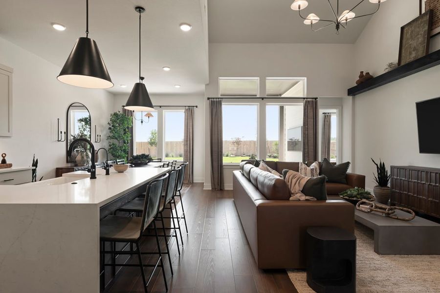 Furnished interior in a model home at Lagos Reserve in Manor (Image 8).