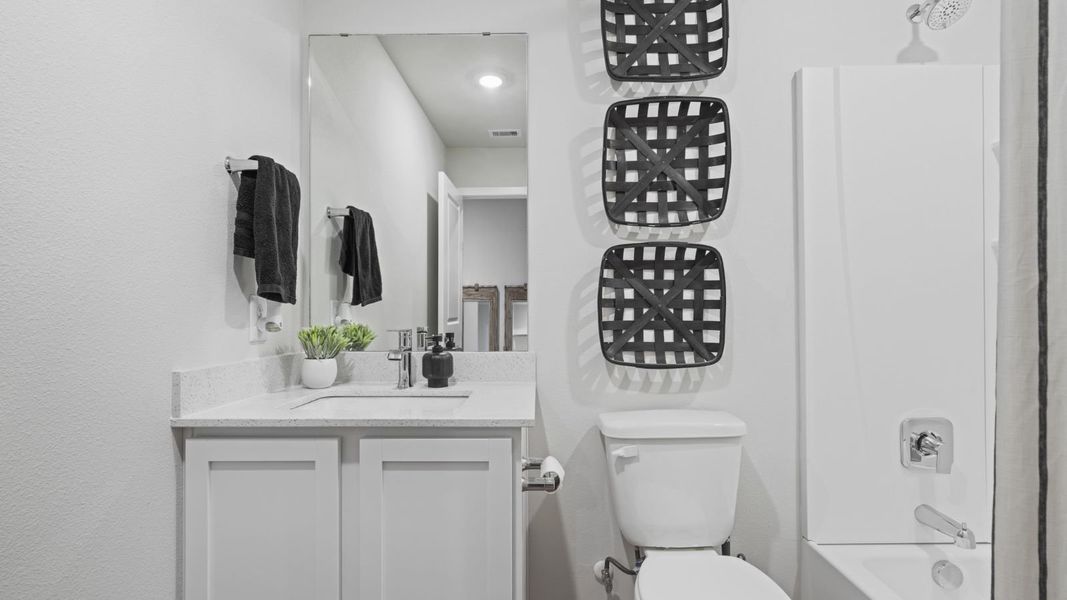 Furnished interior in a model home at Portland Village in Portland (Image 14).