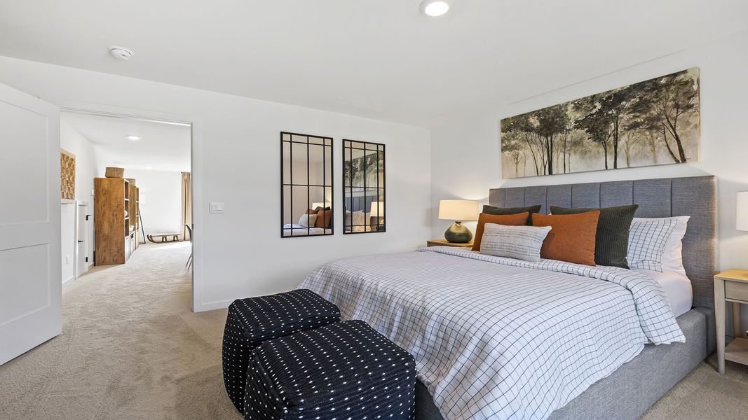 Furnished interior in a model home at Seven Oaks in Greenwood (Image 21).