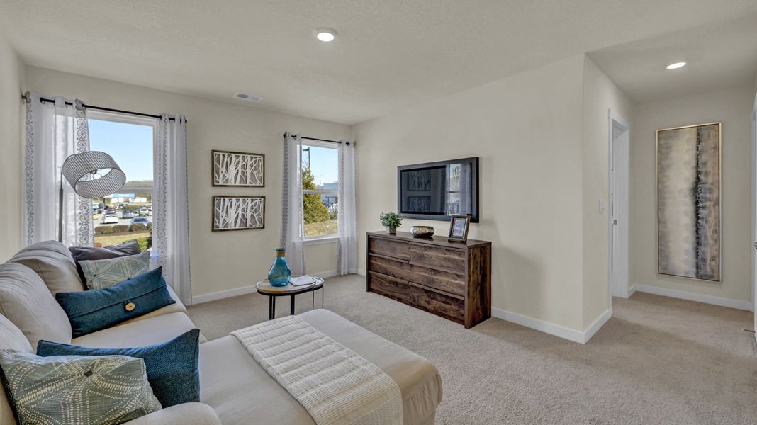 Furnished interior in a model home at Polo Fields in Kingsport (Image 41).