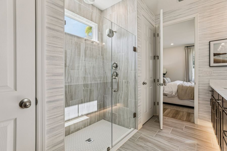 Furnished interior in a model home at Country Club Estates in Palm Bay (Image 12).