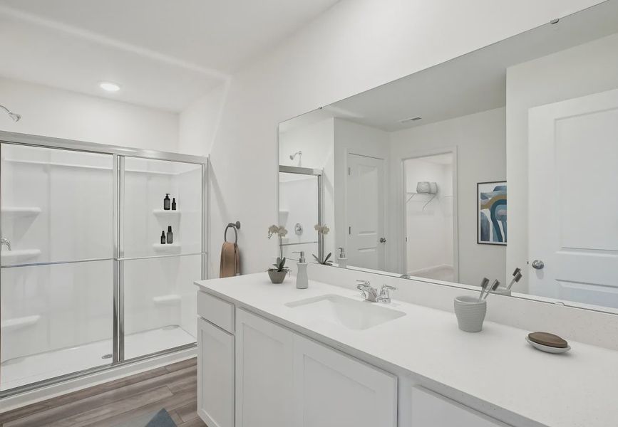 Furnished interior in a model home at Roosevelt Heights in San Antonio (Image 10).