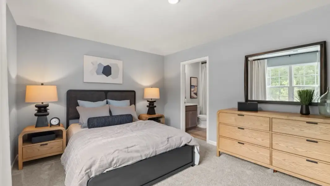 Furnished interior in a model home at Enclave at Stonewall Tell in South Fulton (Image 20).