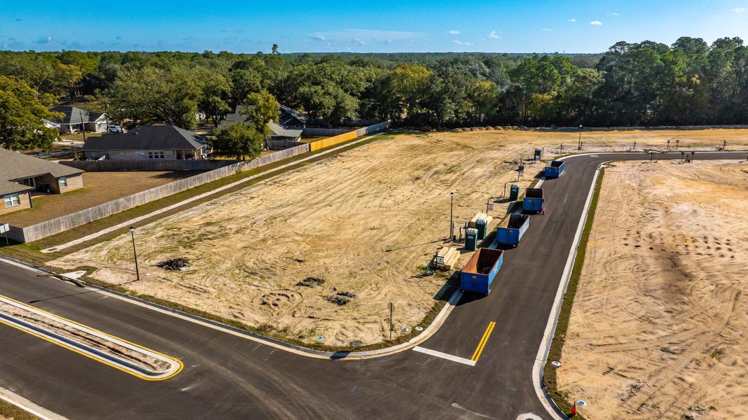 Site preparation and early development at Buckeye's Landing in Navarre, FL (Image 26).