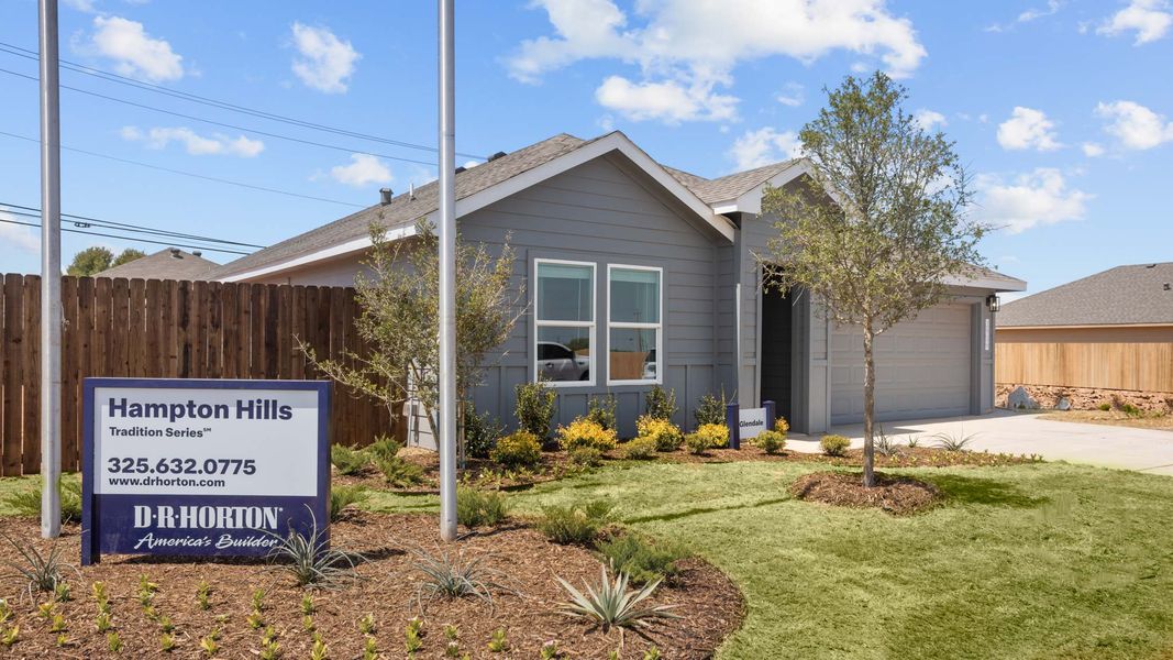 Front exterior of a home in the Hampton Hills community, located in Abilene, TX (Image 3).