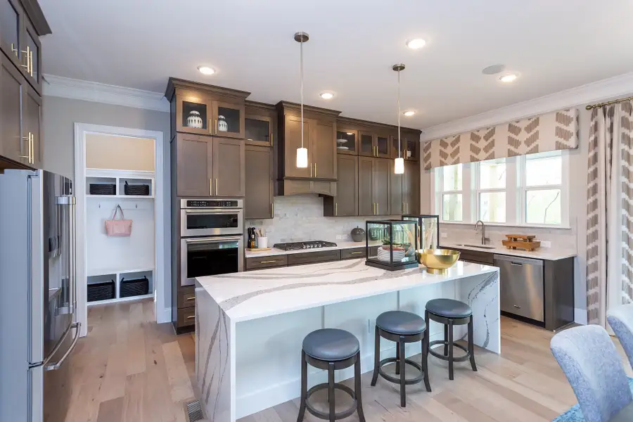 Furnished interior in a model home at Sauls Landing in Zebulon (Image 21). Furnished interior in a model home at Sauls Landing in Zebulon (Image 21).