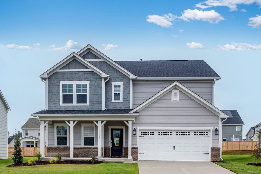 Front exterior of a home in the Bridgeberry community, located in Holly Springs, NC (Image 4).