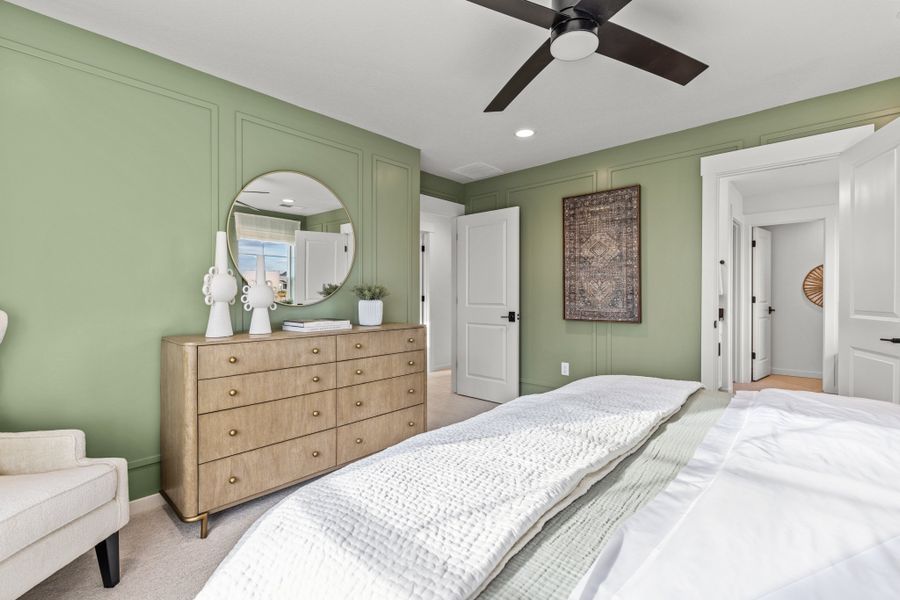 Barefoot Lakes Plan V433 main bedroom by American Legend Homes