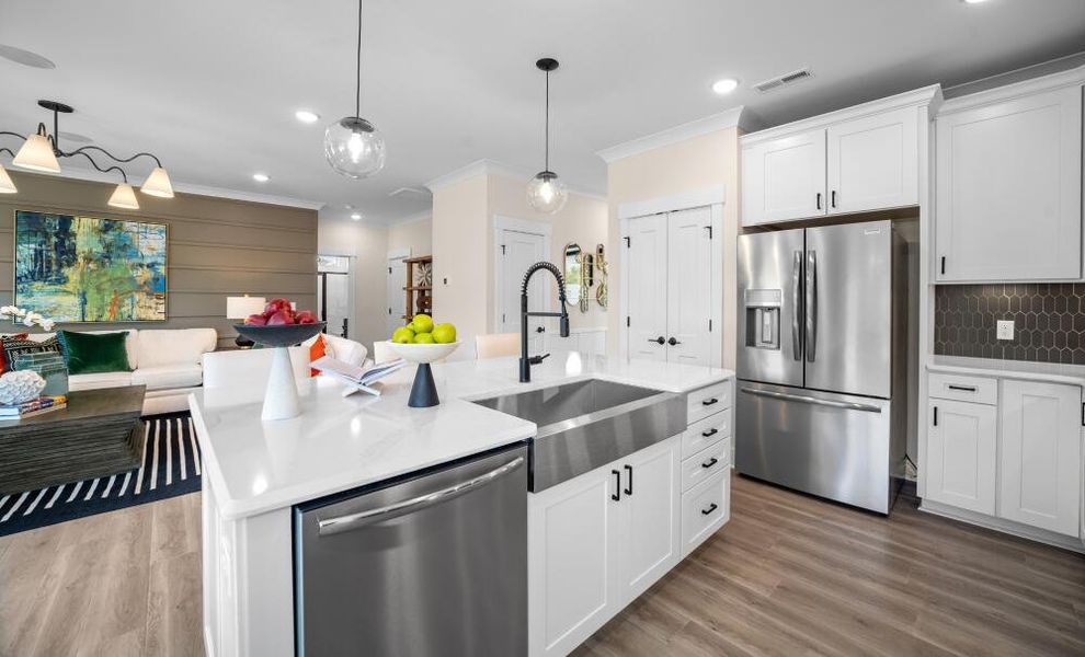 Furnished interior in a model home at The Greens at Springlake in York (Image 12).