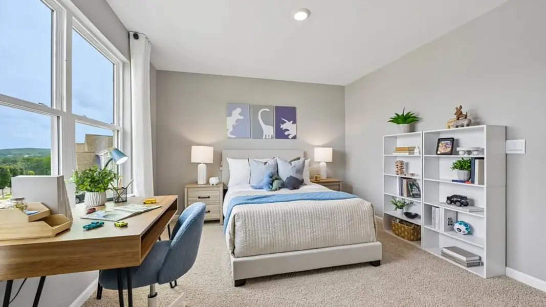 Furnished interior in a model home at Collins Ridge in Hillsborough (Image 36).
