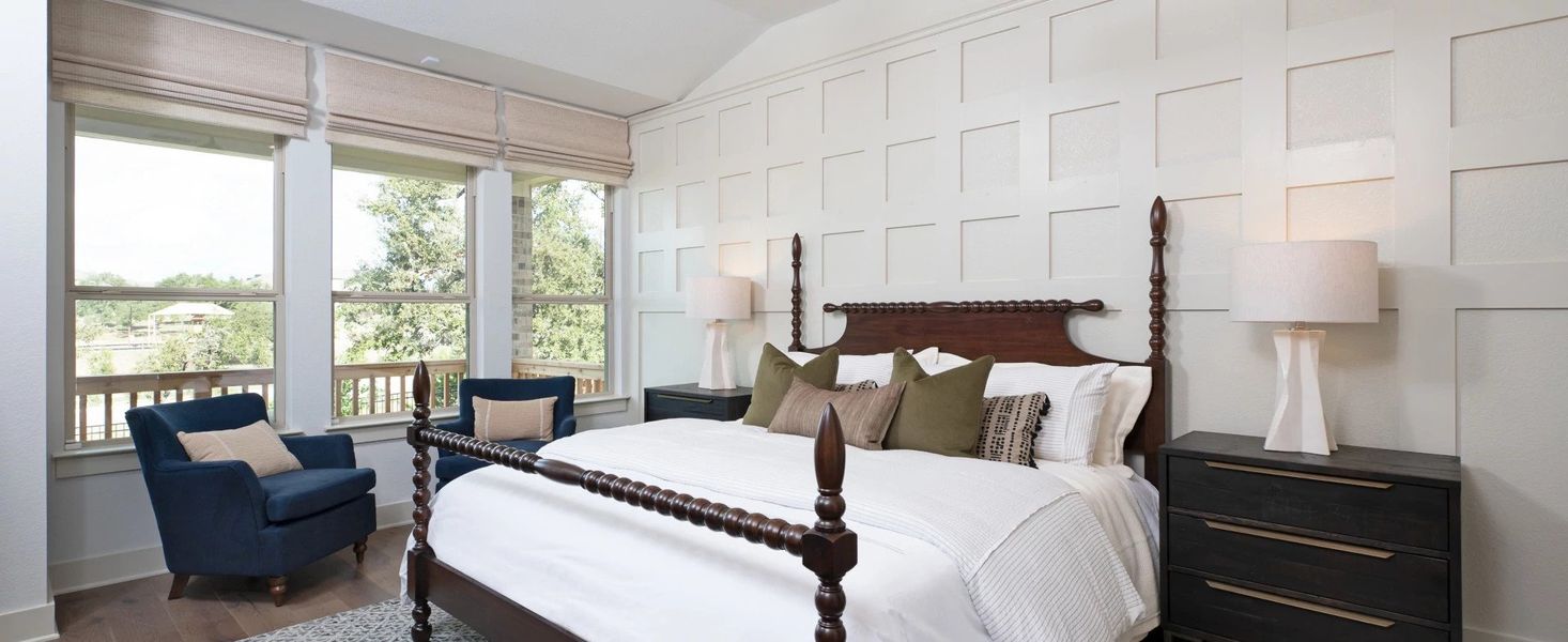 Furnished interior in a model home at Provence 70s in Austin (Image 17). Furnished interior in a model home at Provence 70s in Austin (Image 17).